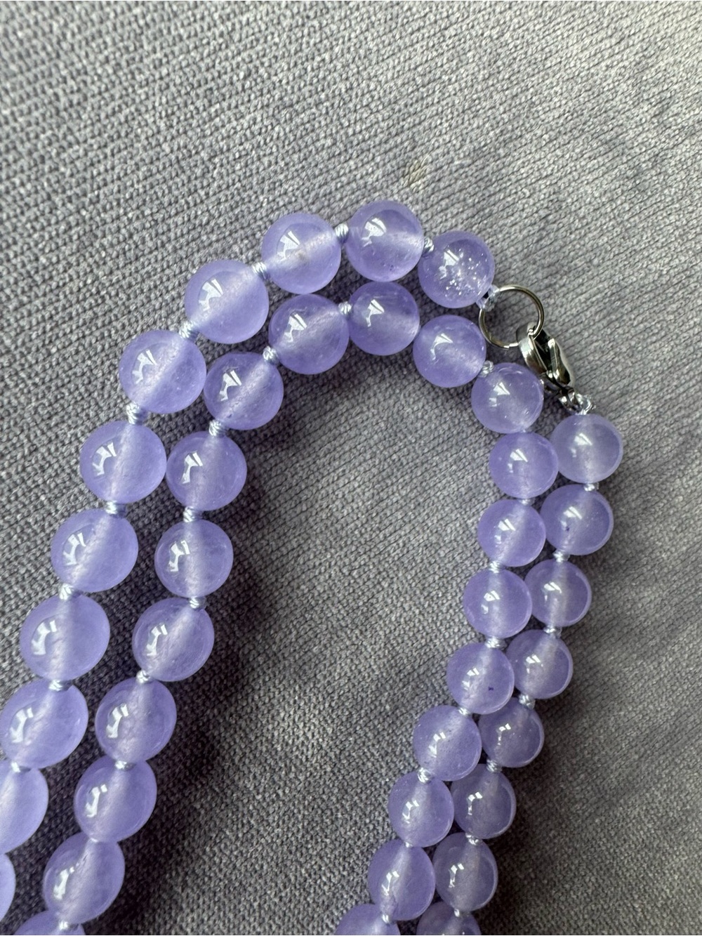 NWOT Tuckernuck Lavender Jade Necklace - Picture 5 of 9